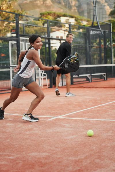 Female padel player in action — Cape Town