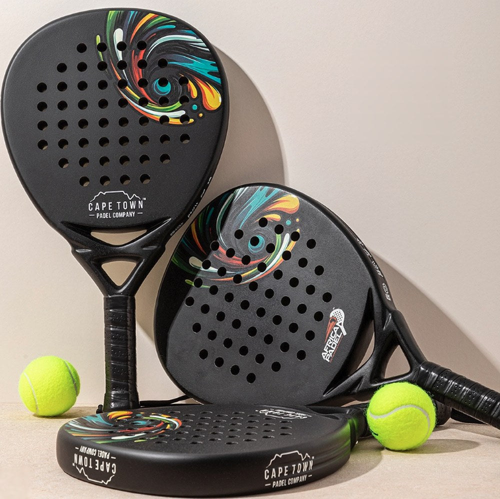 Cape Town Padel Company rackets carrying the Africa Padel logo