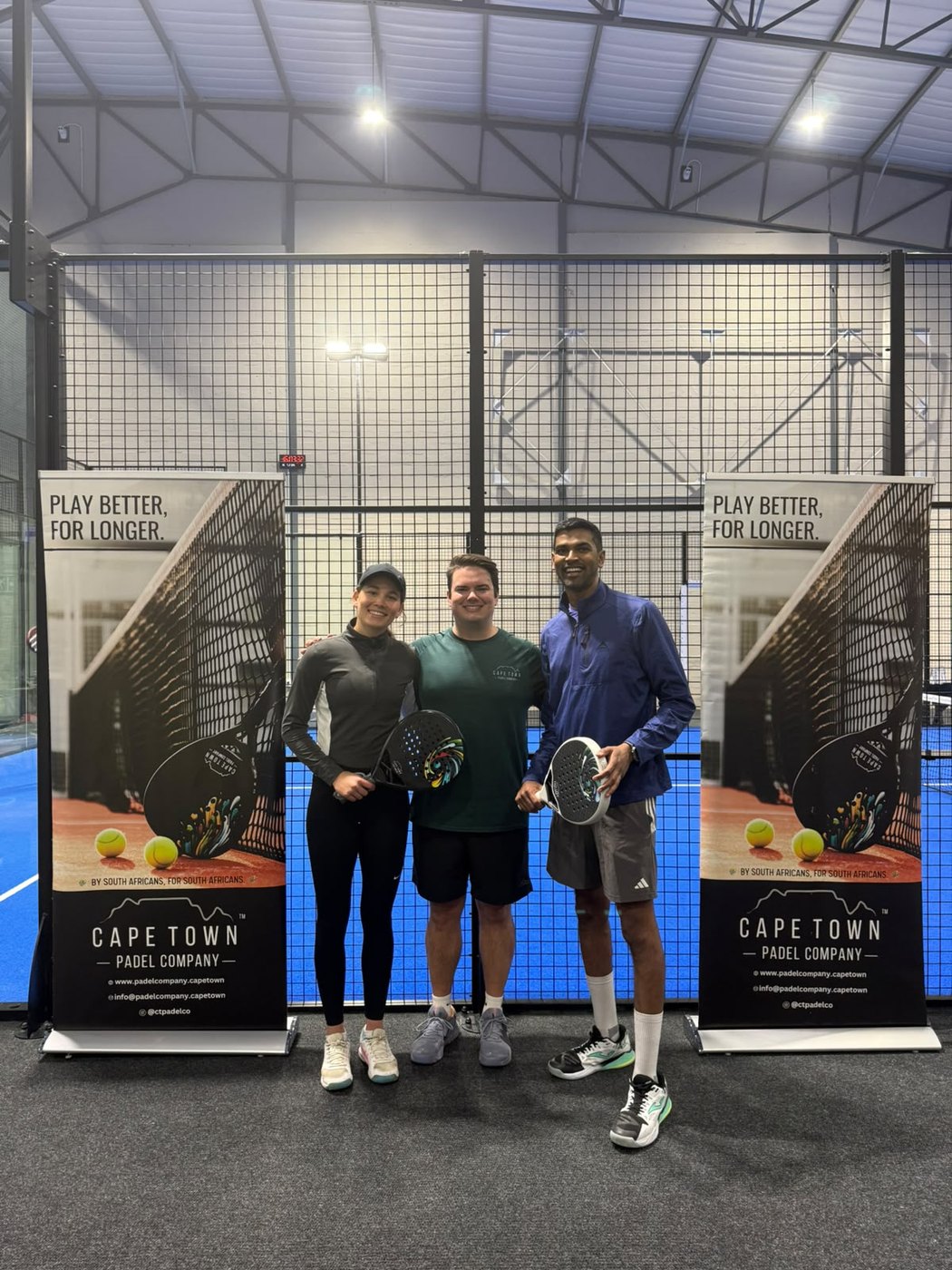 Samuel Lawson Foundation padel day with Cape Town Padel Company branding